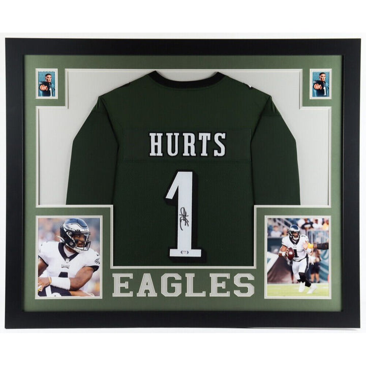 Jalen Hurts Philadelphia Eagles Nike size xl game model jersey signed with proof