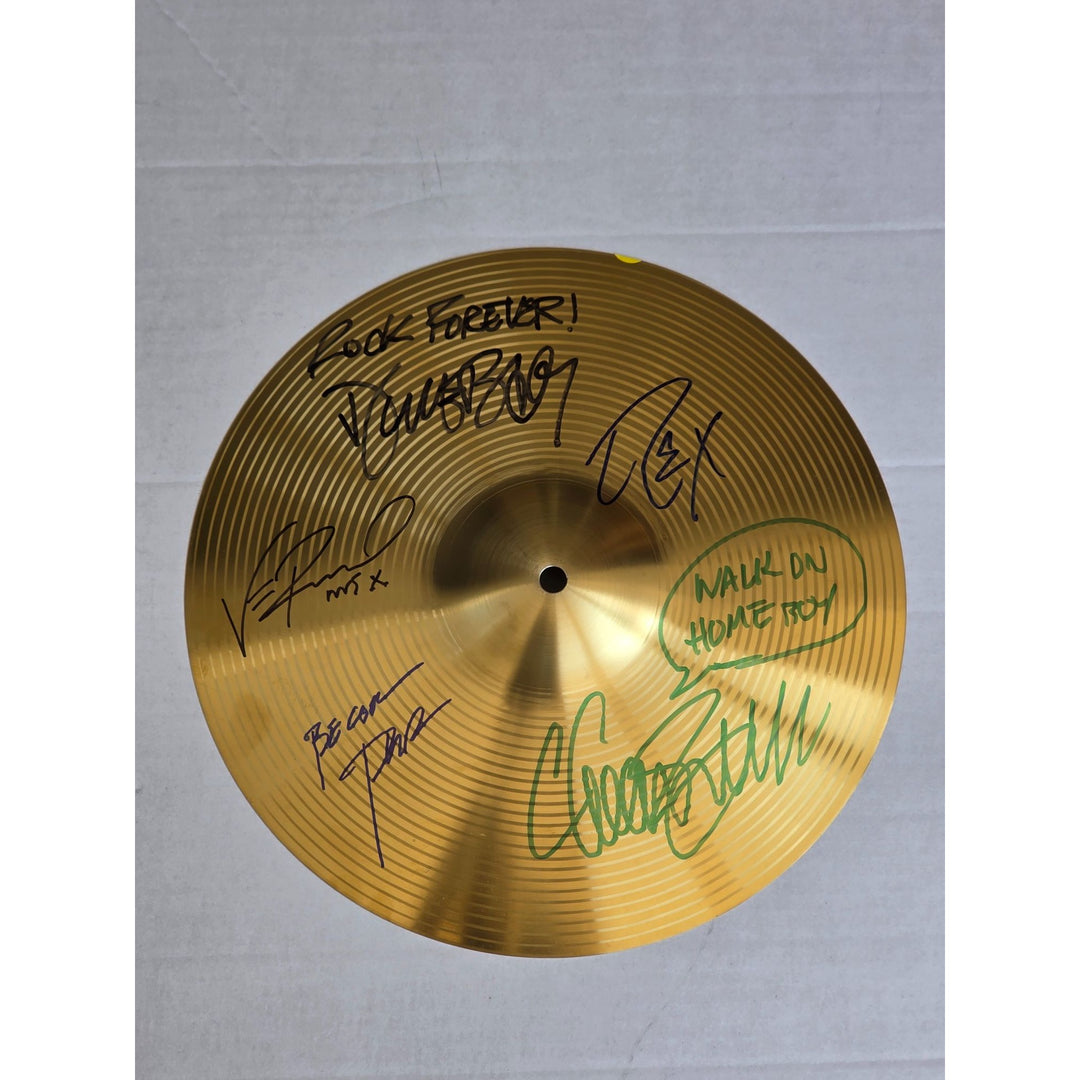 Pantera Phil Anselmo Dimebag Darrell Abbott Diamond Darrell Rex Brown and Vinnie Paul 16 inch Cymbal signed with proof.