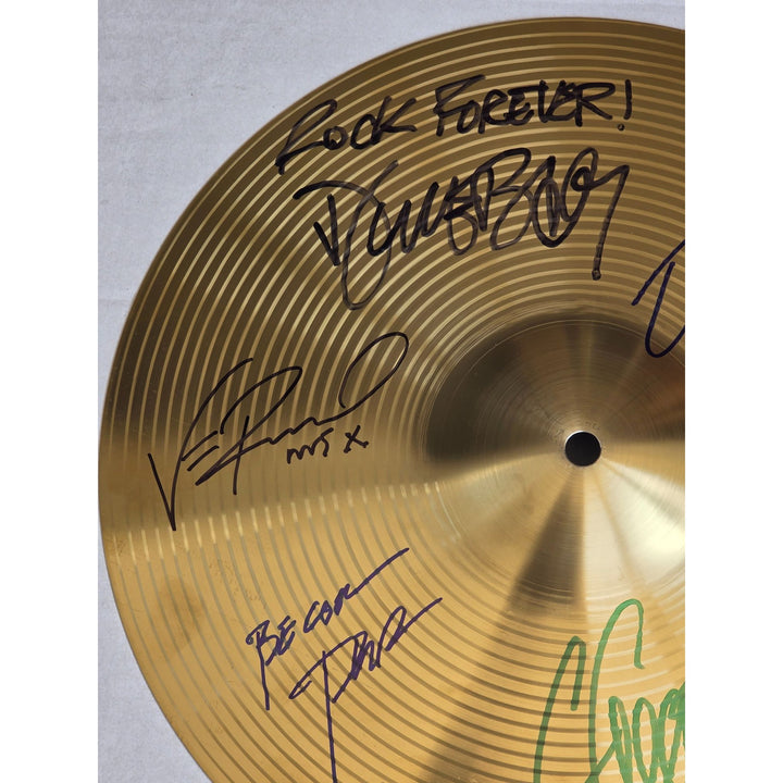 Pantera Phil Anselmo Dimebag Darrell Abbott Diamond Darrell Rex Brown and Vinnie Paul 16 inch Cymbal signed with proof.