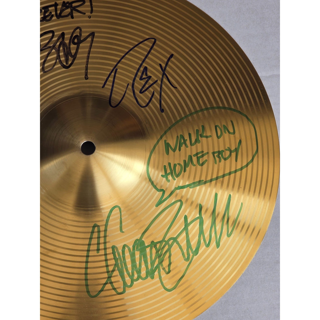 Pantera Phil Anselmo Dimebag Darrell Abbott Diamond Darrell Rex Brown and Vinnie Paul 16 inch Cymbal signed with proof.