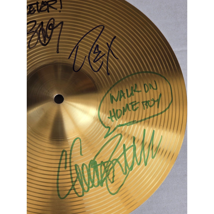 Pantera Phil Anselmo Dimebag Darrell Abbott Diamond Darrell Rex Brown and Vinnie Paul 16 inch Cymbal signed with proof.