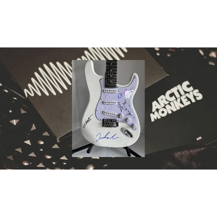 Arctic Monkeys Stratocaster electric guitar signed with proof