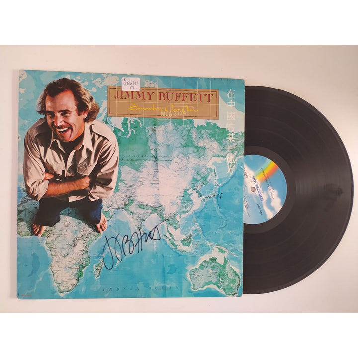 Jimmy Buffett Somewhere Over China original LP signed with proof