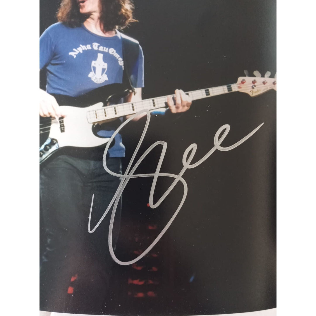 Geddy Lee Rush guitarist 5x7 photo sign with proof