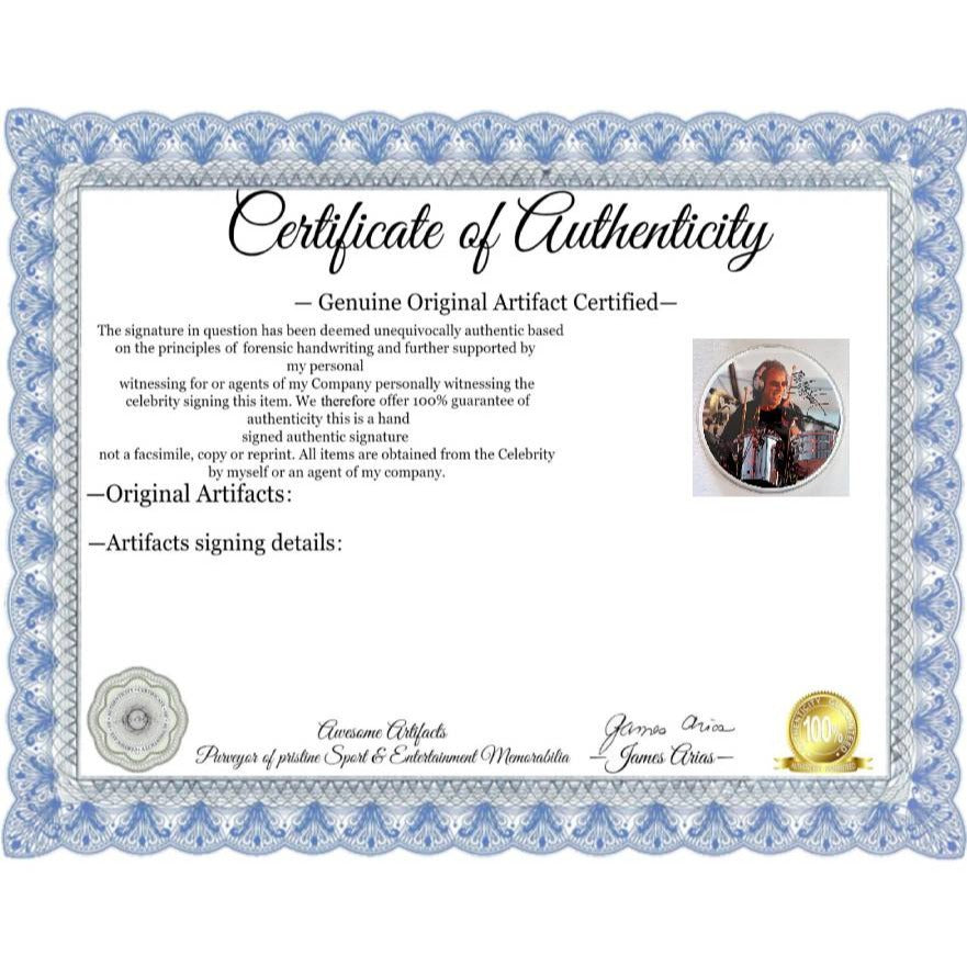 Mickey Hart of grateful dead 10-in one-of-a-kind drumhead signed Awesome Artifacts