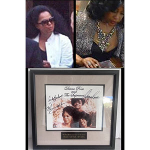 Diana Ross and The Supremes 8x10 photo signed and framed with proof