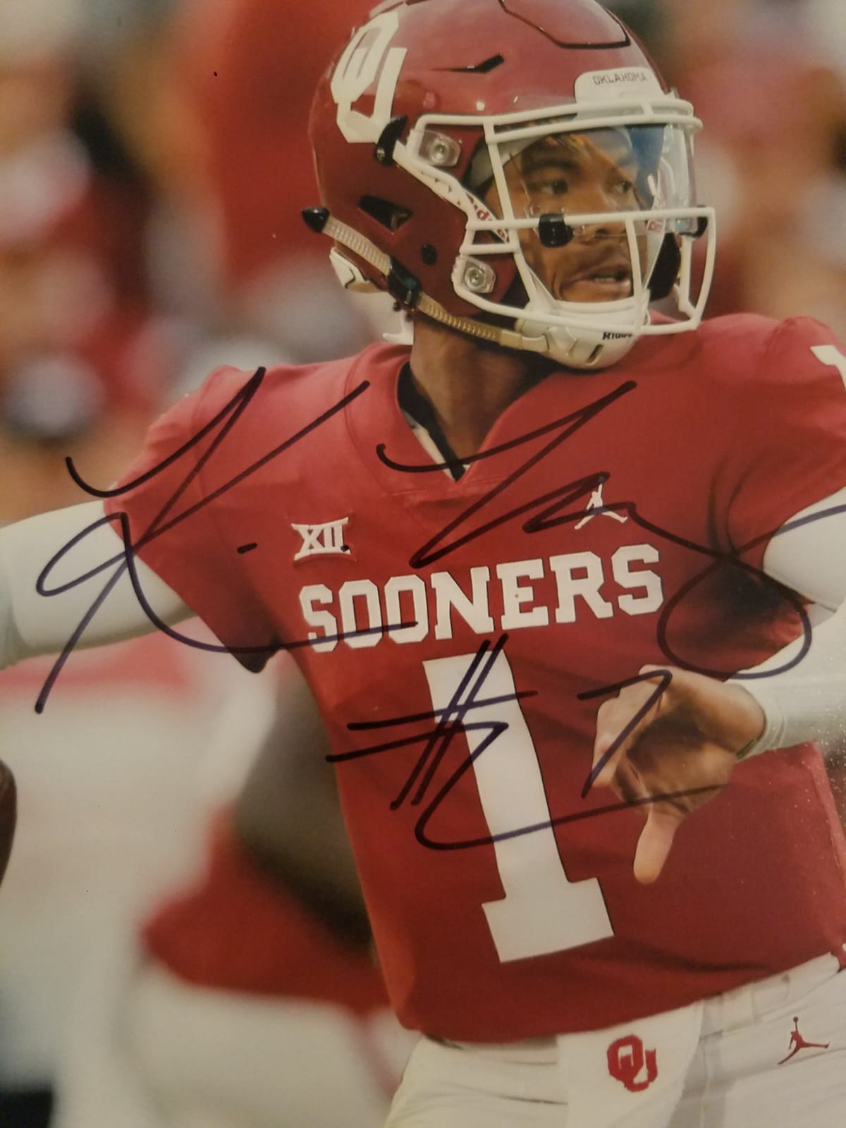 Kyler Murray Oklahoma Sooners 8x10 photo signed with proof