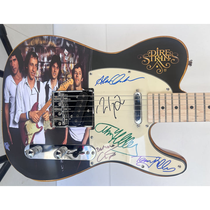 Mark Knopfler Dire Straits Telecaster electric guitar signed with proof.
