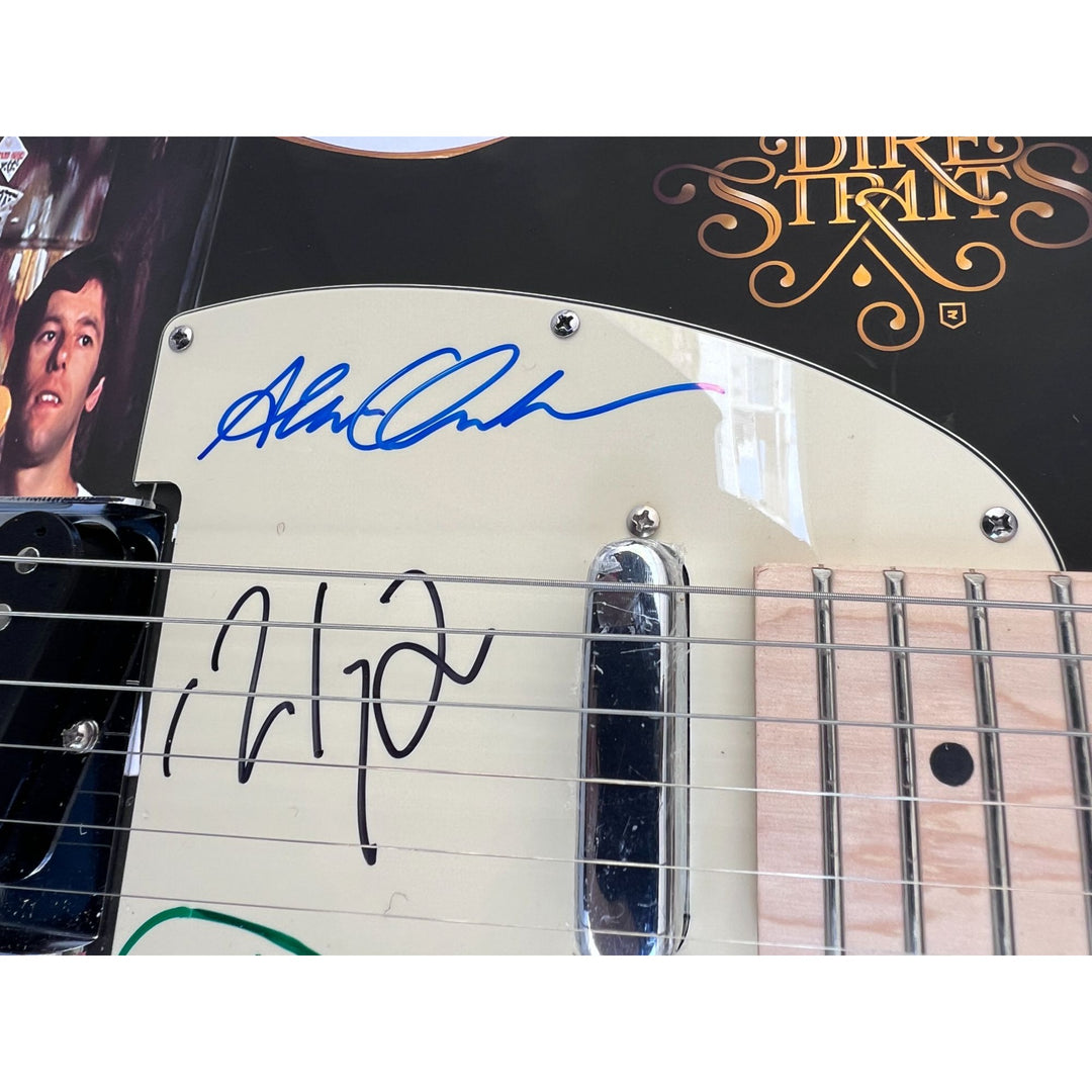 Mark Knopfler Dire Straits Telecaster electric guitar signed with proof.