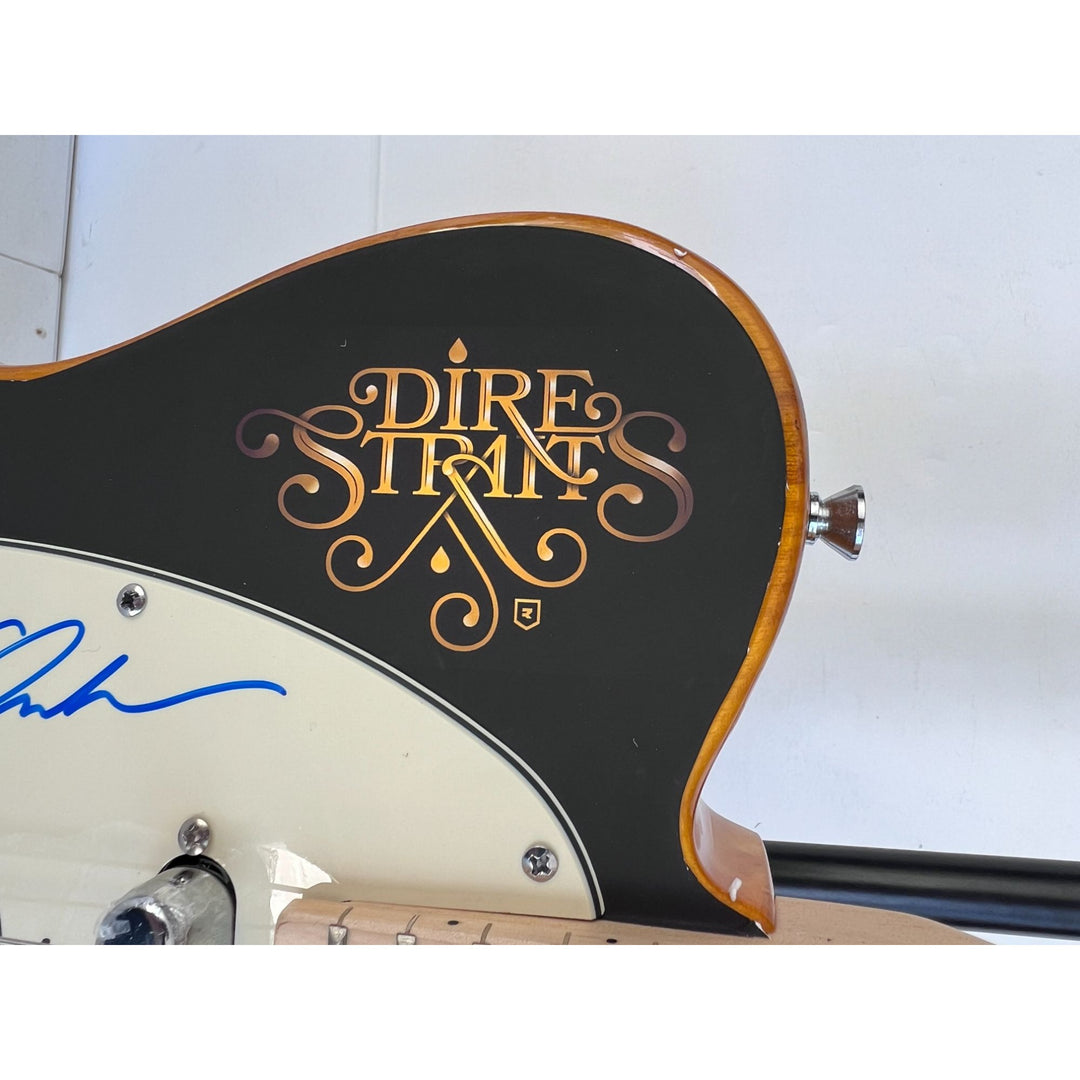 Mark Knopfler Dire Straits Telecaster electric guitar signed with proof.