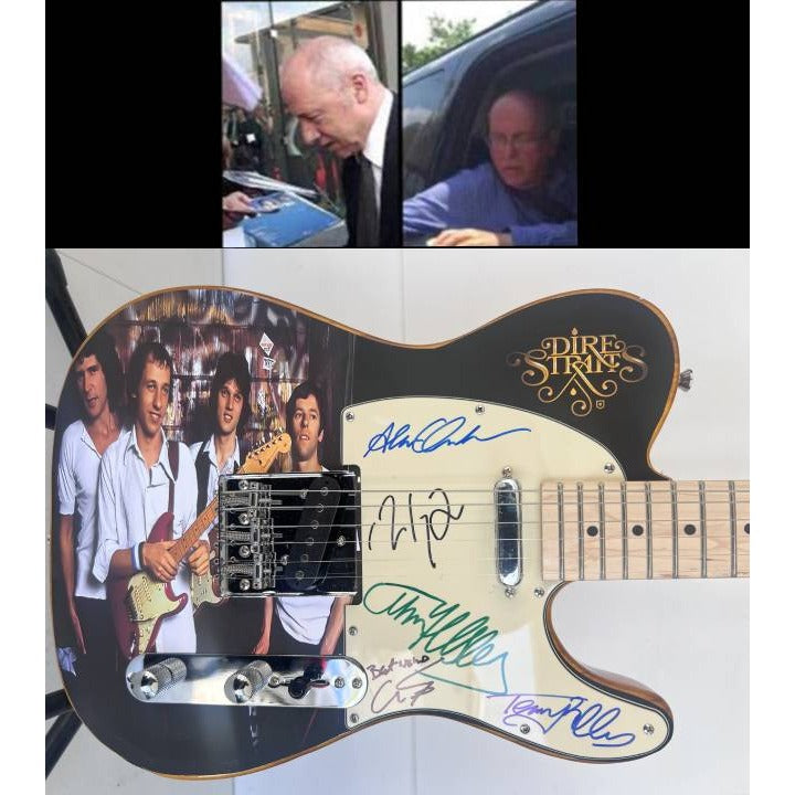 Mark Knopfler Dire Straits Telecaster electric guitar signed with proof.