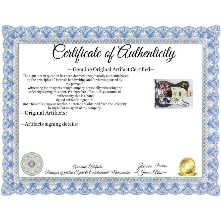 Mark Knopfler Dire Straits Telecaster electric guitar signed with proof.