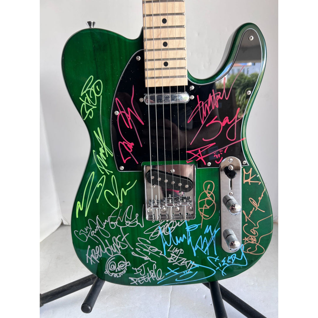 Deftones, Korn, Tool. Limp Bizkit & System of the Down electric guitar signed with proof