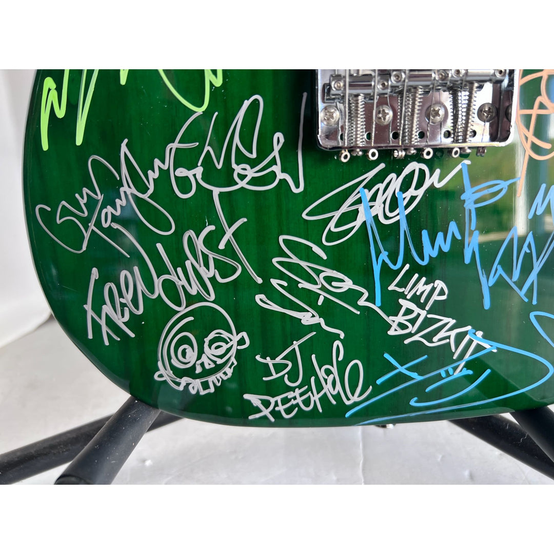 Deftones, Korn, Tool. Limp Bizkit & System of the Down electric guitar signed with proof