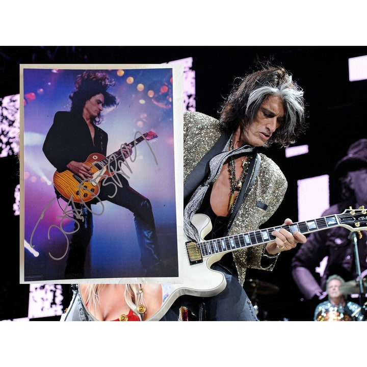 Joe Perry Aerosmith 5x7 photo signed with proof