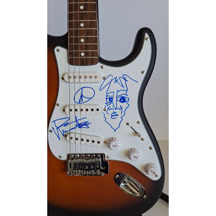 Dave Mathews signed with sketch extremely unique, Fender Stratocaster electric guitar with proof