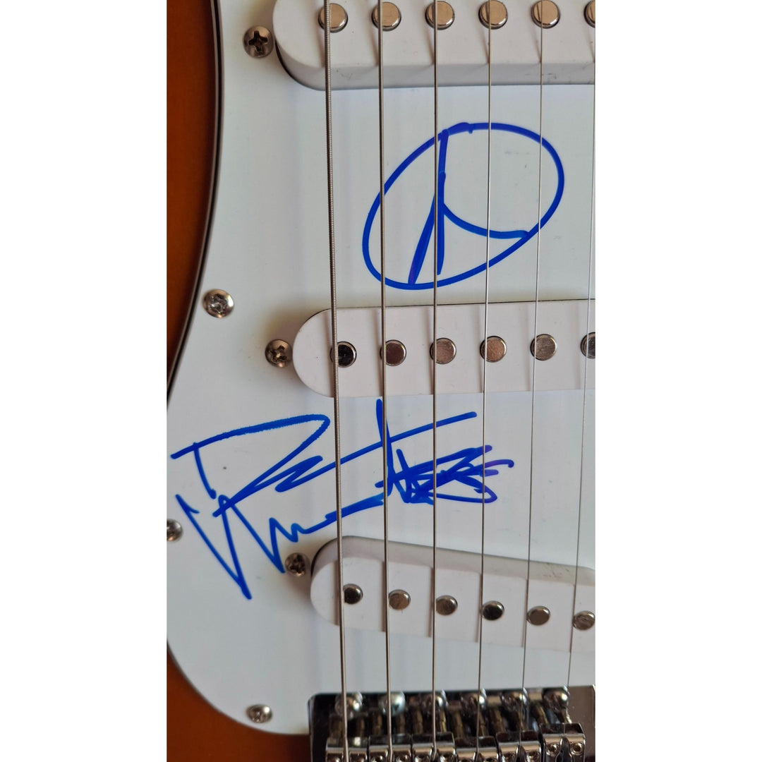 Dave Mathews signed with sketch extremely unique, Fender Stratocaster electric guitar with proof