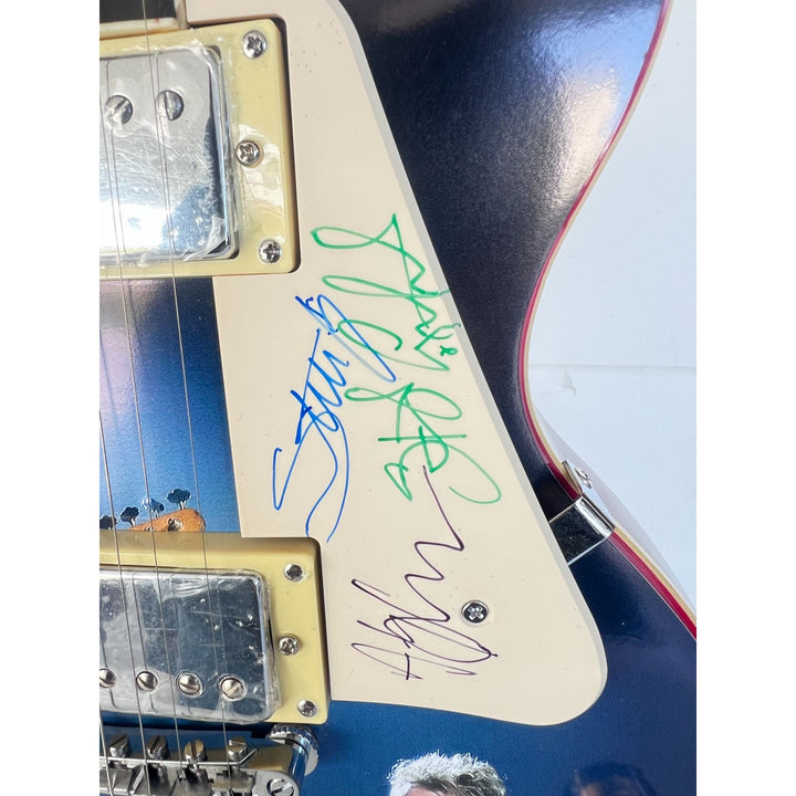 The Police Gordon Sumner "Sting" Stewart Copeland & Andy Summers ONE OF A KIND Les Paul signed with proof