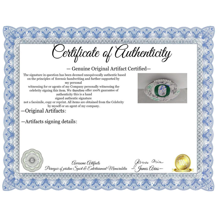 Oregon Ducks Dan Fouts Justin Herbert Bo Nix 20 plus all-time greats football signed with proof Awesome Artifacts