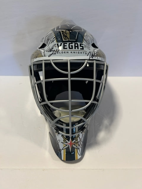 Las Vegas Knights full size Franklin goalie mask signed with free acrylic display case