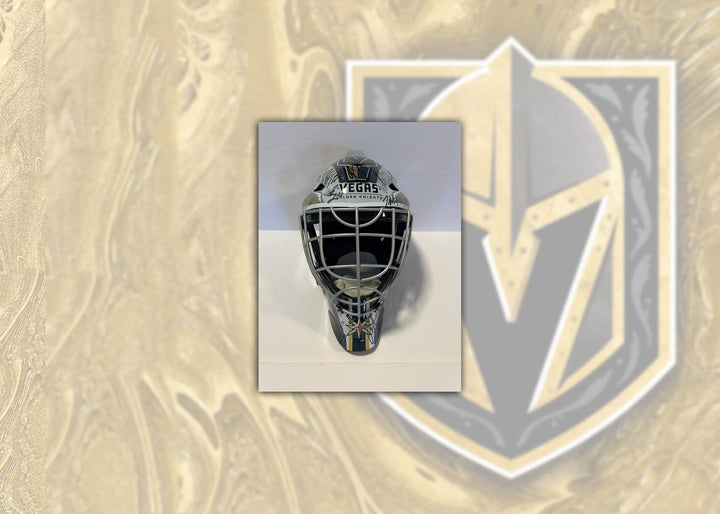 Las Vegas Knights full size Franklin goalie mask signed with free acrylic display case