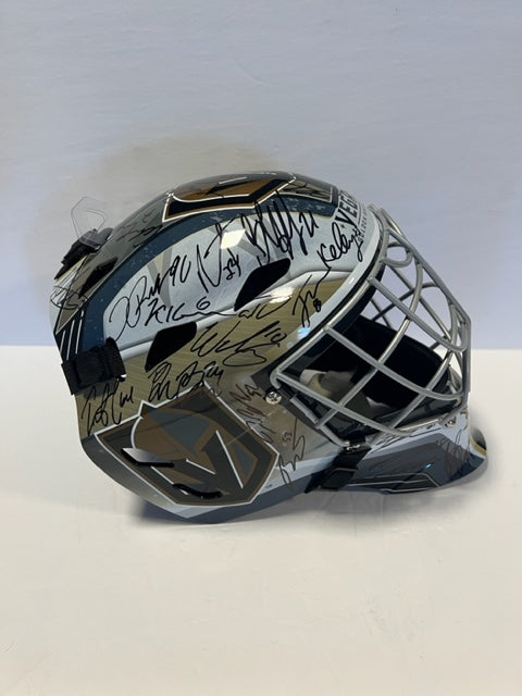 Las Vegas Knights full size Franklin goalie mask signed with free acrylic display case