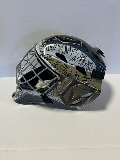 Las Vegas Knights full size Franklin goalie mask signed with free acrylic display case