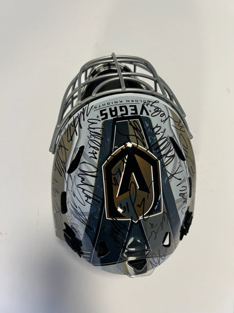 Las Vegas Knights full size Franklin goalie mask signed with free acrylic display case