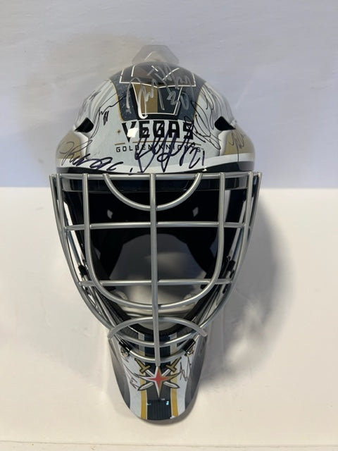 Las Vegas Golden Knights full size Franklin goalie mask signed with free acrylic display case