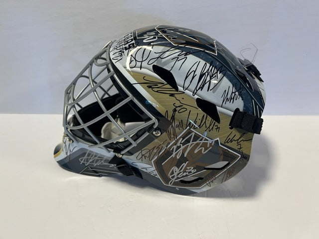 Las Vegas Golden Knights full size Franklin goalie mask signed with free acrylic display case