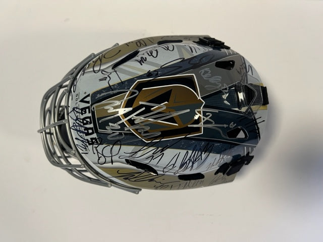 Las Vegas Golden Knights full size Franklin goalie mask signed with free acrylic display case