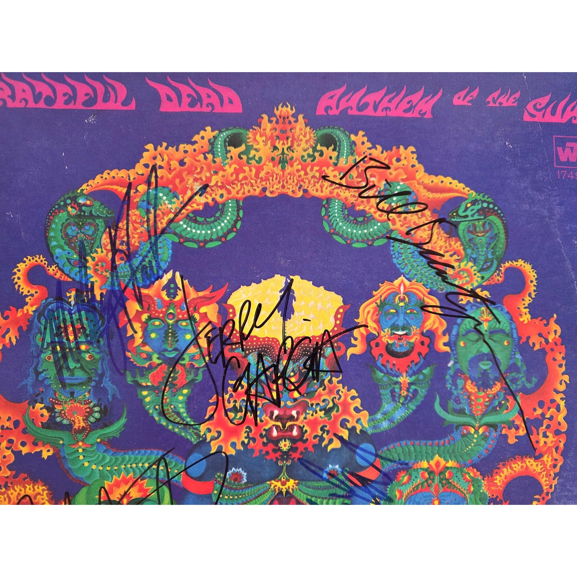 The Grateful Dead ''Anthem of the Sun'' LP signed with proof