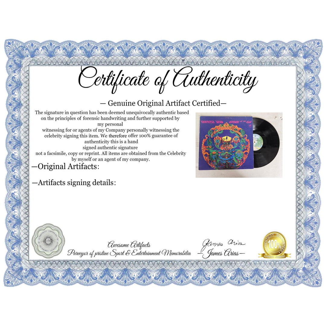 The Grateful Dead ''Anthem of the Sun'' LP signed with proof.