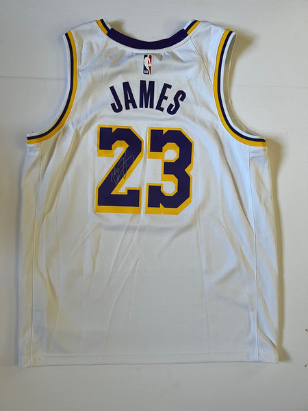 LeBron James Los Angeles Lakers Autographed Nike #23 Authentic Jersey