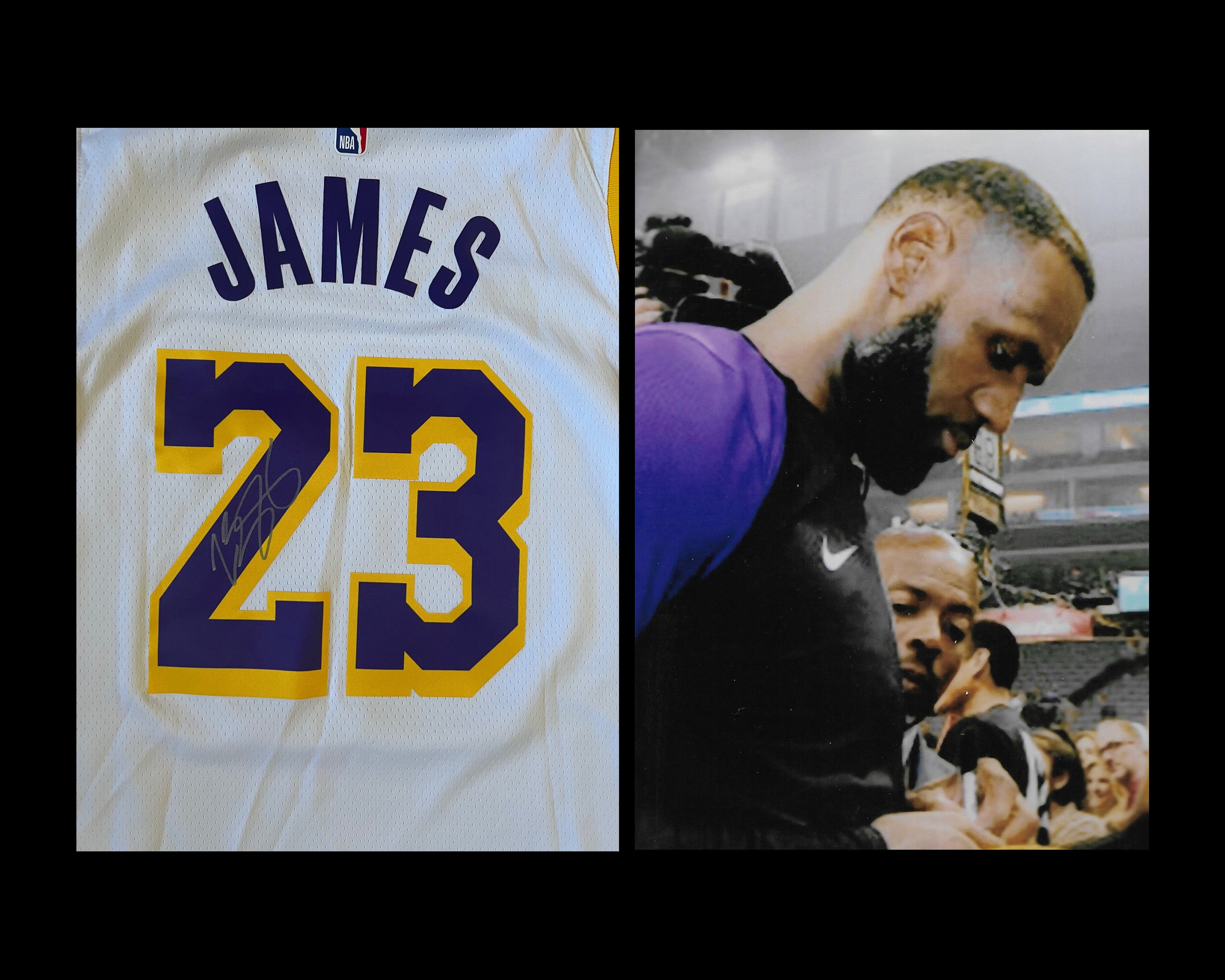 LeBron James Los Angeles Lakers Autographed Nike #23 Authentic Jersey