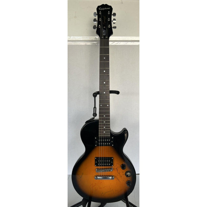 Freddie Mercury, Brian May, Roger Taylor, John Deacon Queen one-of-a kind vintage full size Epiphone Les Paul electric guitar signed