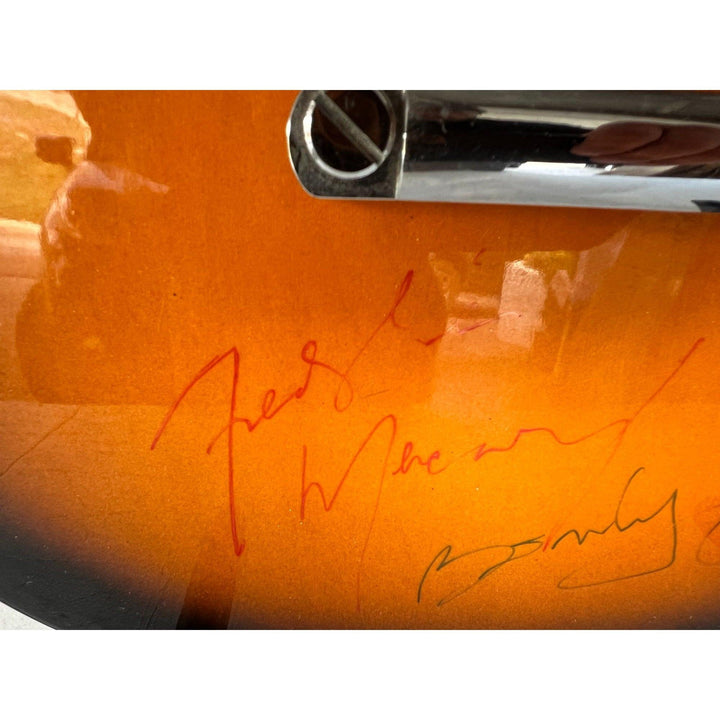 Freddie Mercury, Brian May, Roger Taylor, John Deacon Queen one-of-a kind vintage full size Epiphone Les Paul electric guitar signed