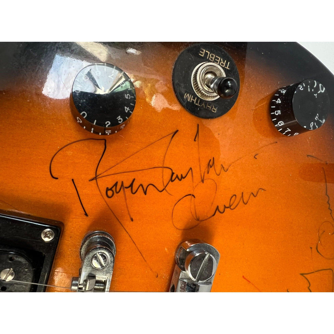 Freddie Mercury, Brian May, Roger Taylor, John Deacon Queen one-of-a kind vintage full size Epiphone Les Paul electric guitar signed