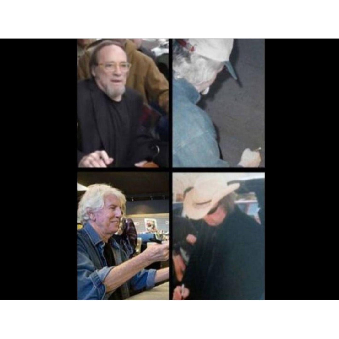 CSNY David Crosby, Neil Young, Graham Nash, Stephen Stills 41' full size acoustic guitar signed with proof