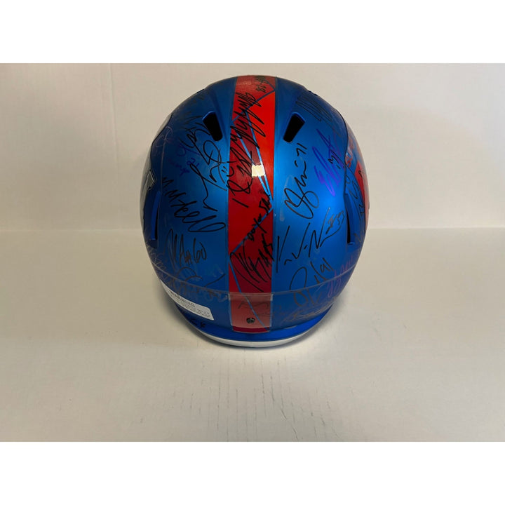 New England Patriots 2019 Super Bowl Champions Riddell full size helmet team signed with proof Tom Brady Rob Gronkowski Bill Belichick