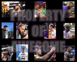Los Angeles Lakers LeBron James, Anthony Davis 2019-2021 NBA Champions team signed commemorative basketball signed with proof