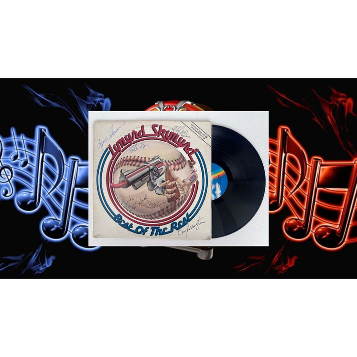 Lynyrd Skynyrd 1982 original lp " Best of the rest" signed Artimus Pyle, Ed King, Billy Powell, Leon Wilkenson, Garry Rossington, Allen Coll.