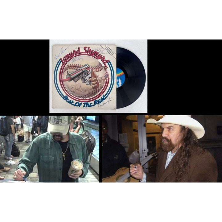 Lynyrd Skynyrd 1982 original lp " Best of the rest" signed Artimus Pyle, Ed King, Billy Powell, Leon Wilkenson, Garry Rossington, Allen Coll.