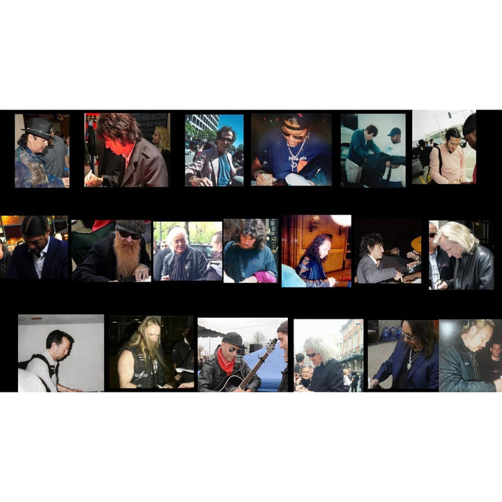 Jimmy Page, Eric Clapton, Jeff Beck Keith RIichard 23 greatest guitarists vintage full size les paul electric guitar signed with proof.