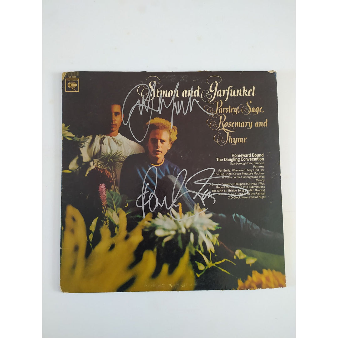 Paul Simon Art Garfunkel "Parsley Sage Rosemary and Thyme" original LP signed with proof