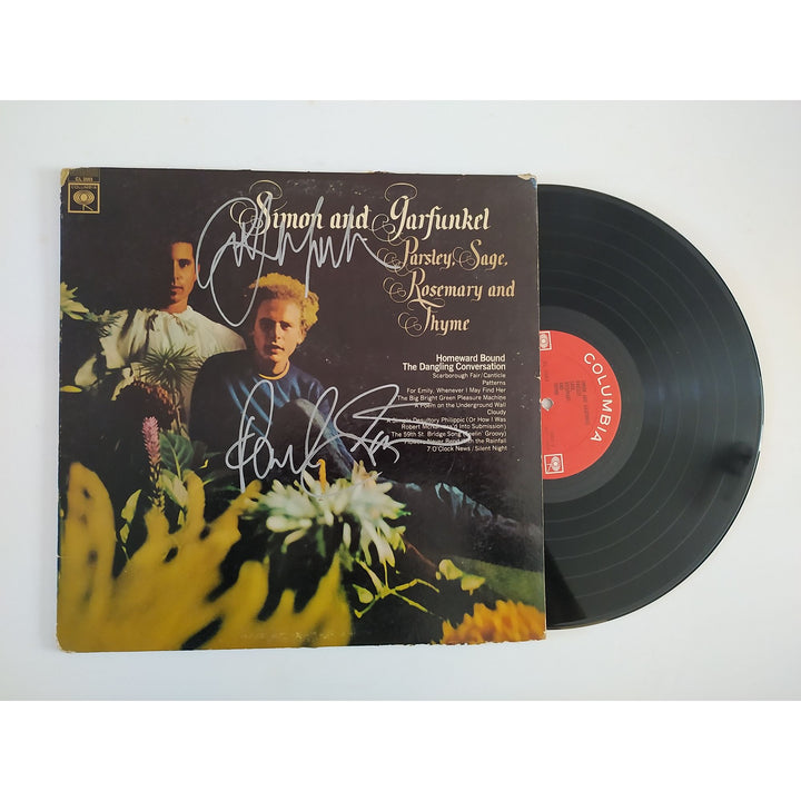 Paul Simon Art Garfunkel "Parsley Sage Rosemary and Thyme" original LP signed with proof