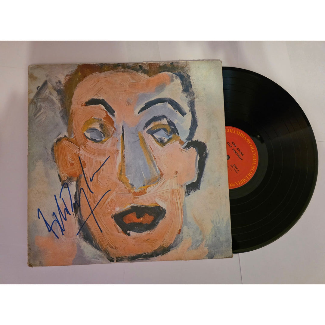 Bob Dylan "Self Portrait" LP signed with proof.