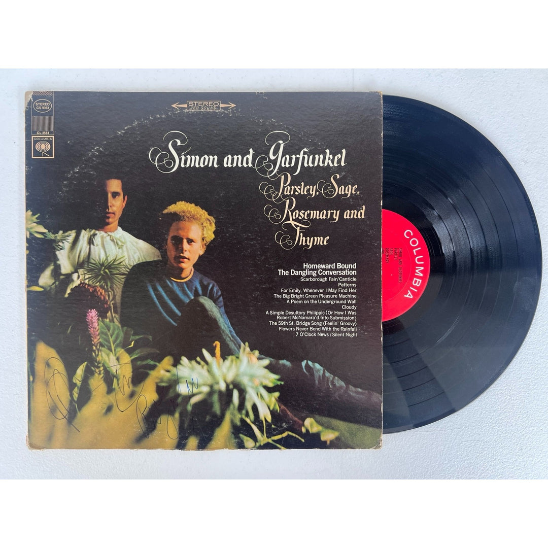 Simón and the Garfunkel Parsley, Sage, Rosemary and Thyme original 1966 lp signed by Art and Paul.