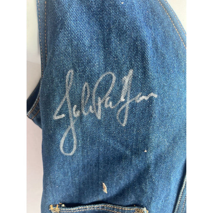 Jimmy Page Robert Plant John Paul Jones iconic Led Zeppelin vest signed with proof