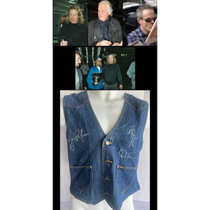 Jimmy Page Robert Plant John Paul Jones iconic Led Zeppelin vest signed with proof